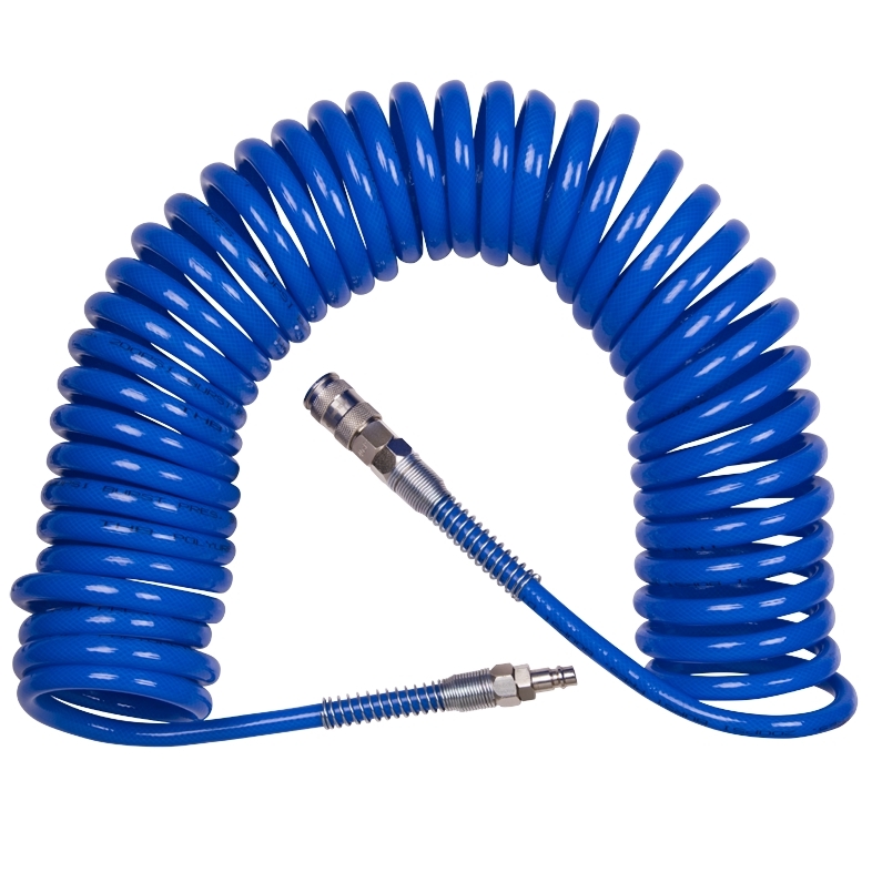 KING TONY Шланг пневматический спиральный высокого давления 8x12 мм, 20 м 79962-20