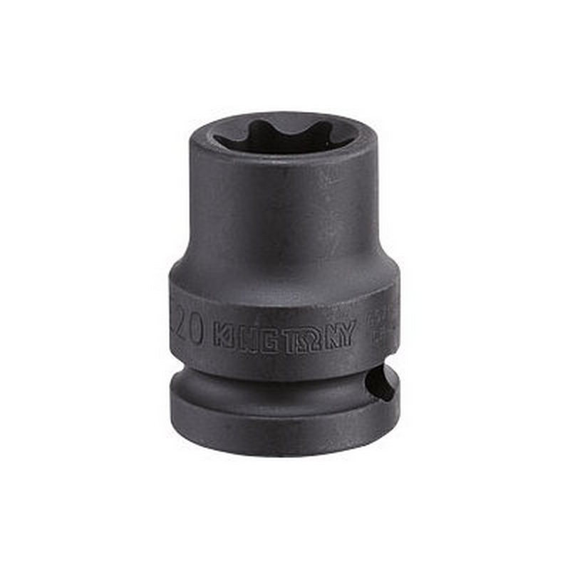 KING TONY Головка торцевая ударная TORX Е-стандарт 3/4", E24, L = 56 мм 657524M