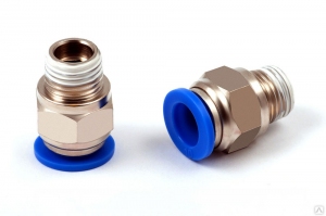 Фитинг Pegas SPC-T-12 металлический 12мм, наружная резьба 1/4" 5206