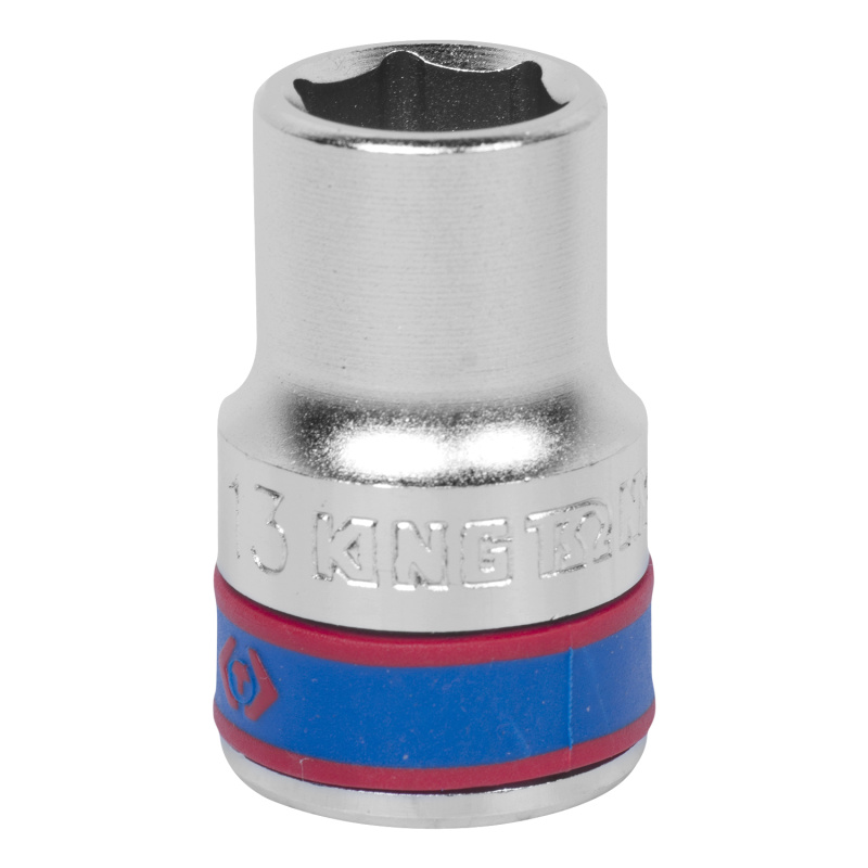 KINGTONY Головка торцевая стандартная 6 гр., 13мм, 1/2"  433513M