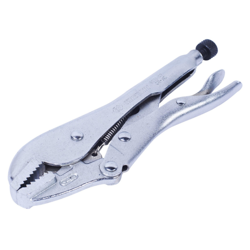 KING TONY Зажим с фиксатором 185 мм, с прямыми губками 6031-07