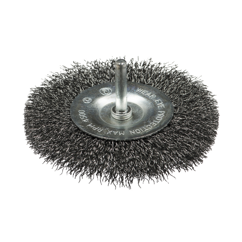 Щетка дисковая, гофрированная для дрелей № 598 ПрофОснастка Эксперт хв 6 мм D75 мм RPM 4500 SS