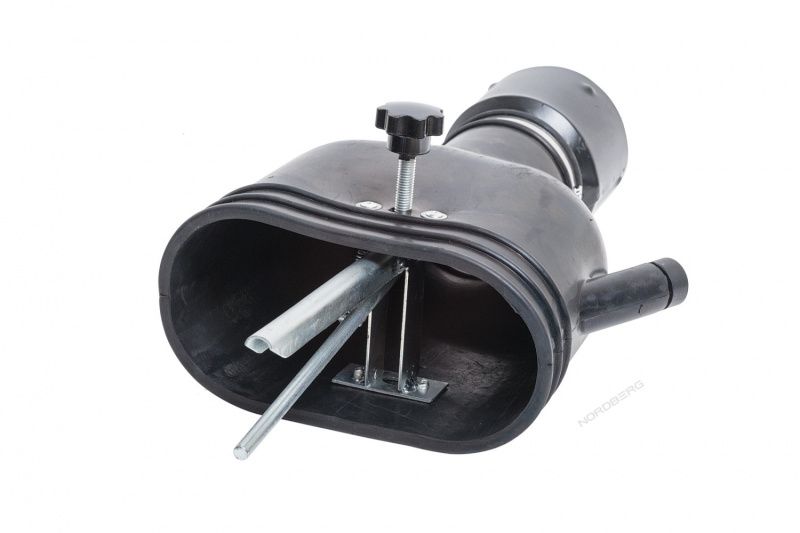 Насадка резиновая овальная с внутренним фиксатором на шланг D=100мм NORDBERG AN100DP